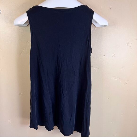 Eileen Fisher By Garnet Hill Sleep or Layer Cotton Black Tanks Size XS Capsule - Picture 2 of 6